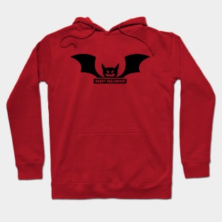 Happy Halloween Bat Silhouette Vector Hoodie